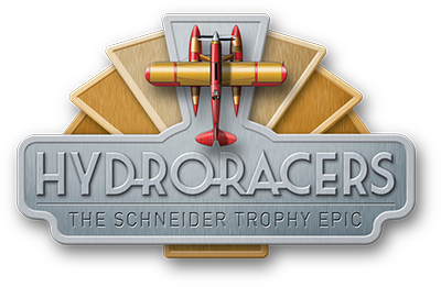 Logo Hydroracers in metal